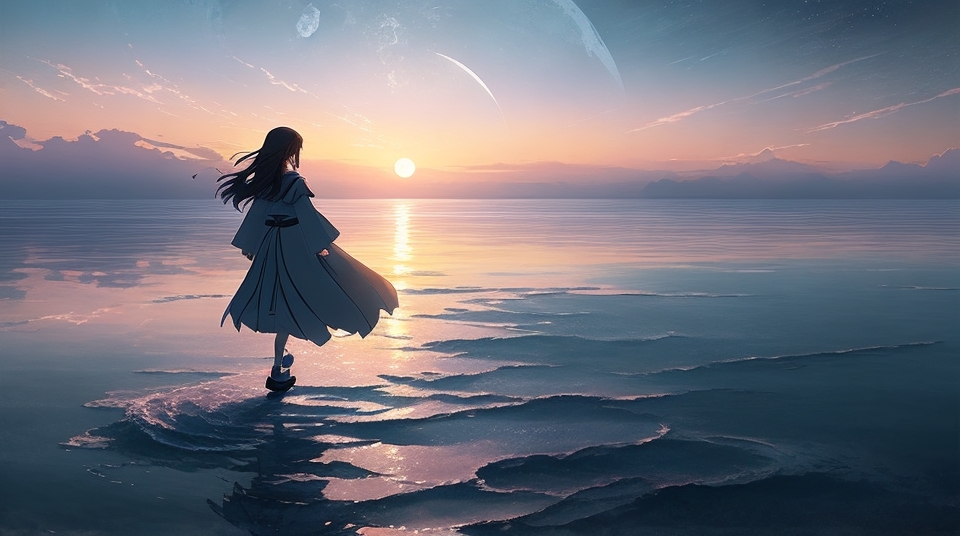 anime_girl_walking_on_water_ripples_backdrop_of_5
